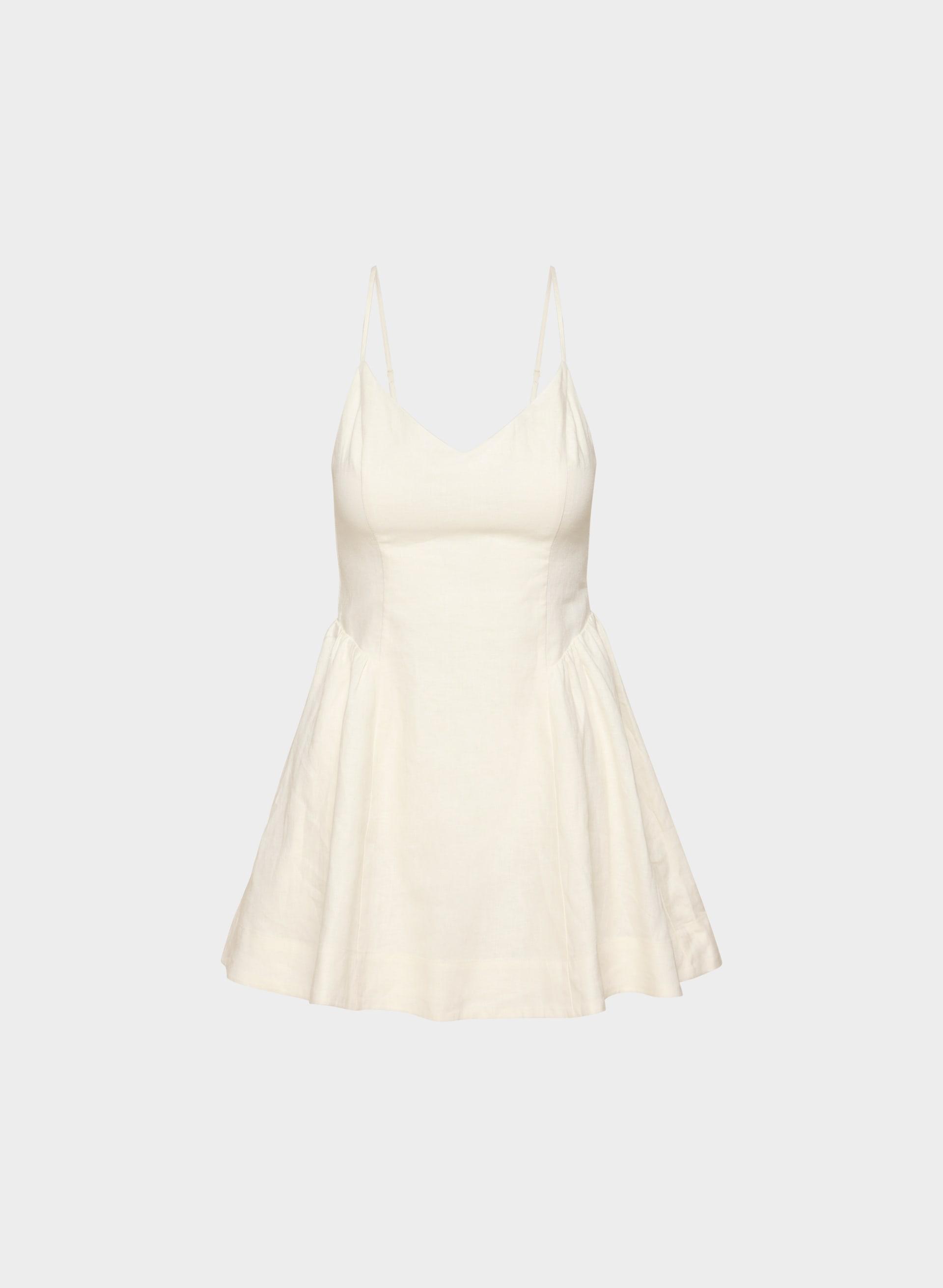 TECHNIQUE LINEN MINI DRESS by WILFRED