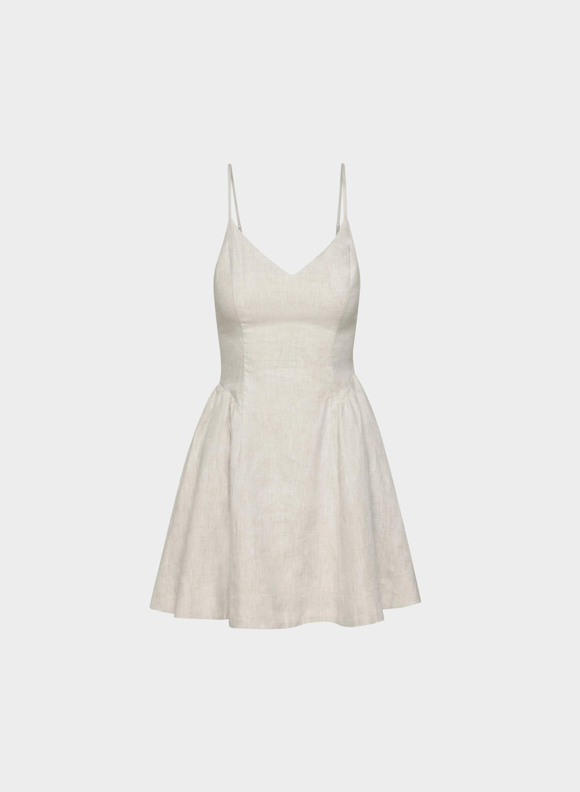 TECHNIQUE LINEN MINI DRESS by WILFRED