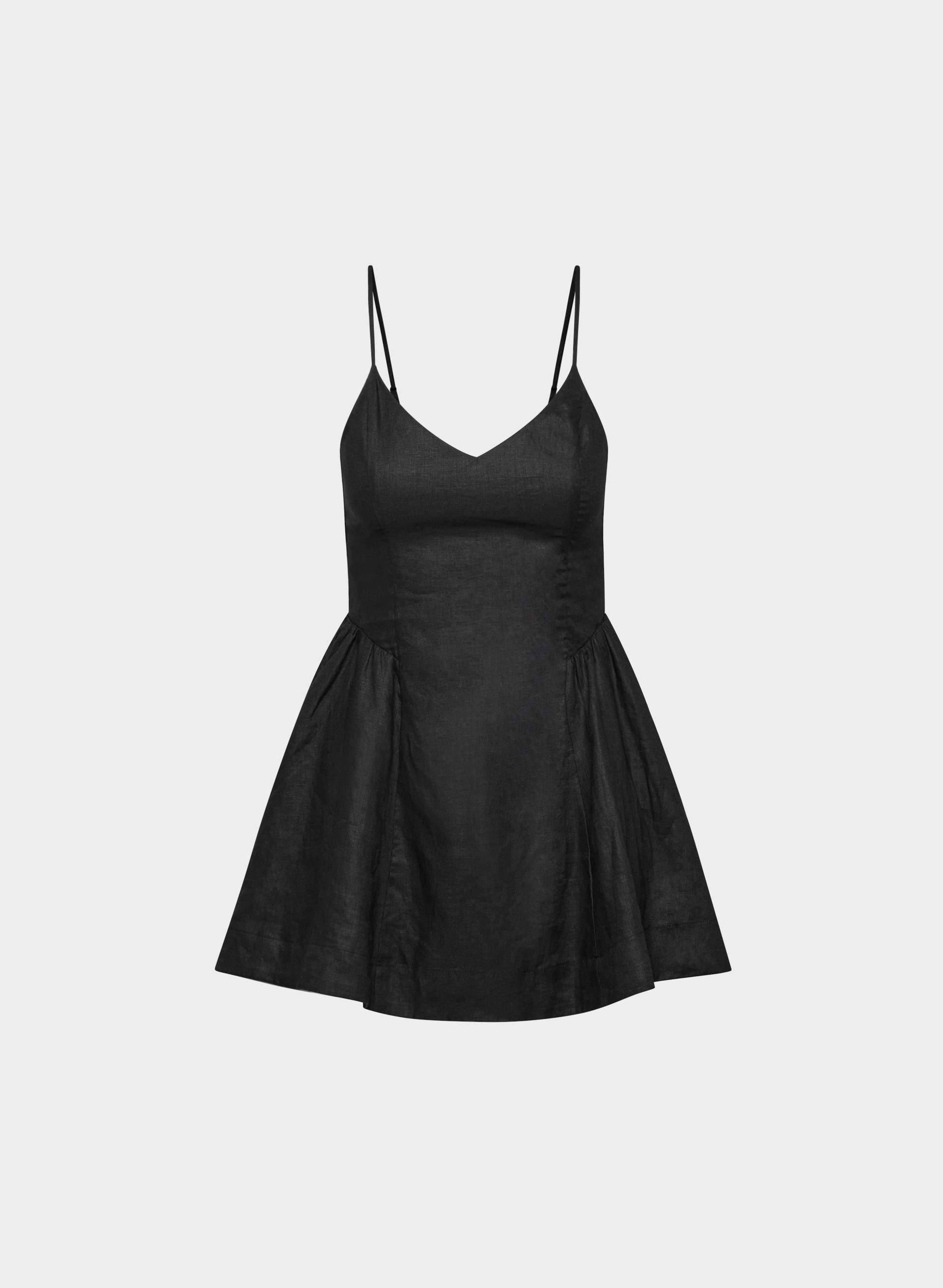 TECHNIQUE LINEN MINI DRESS by WILFRED