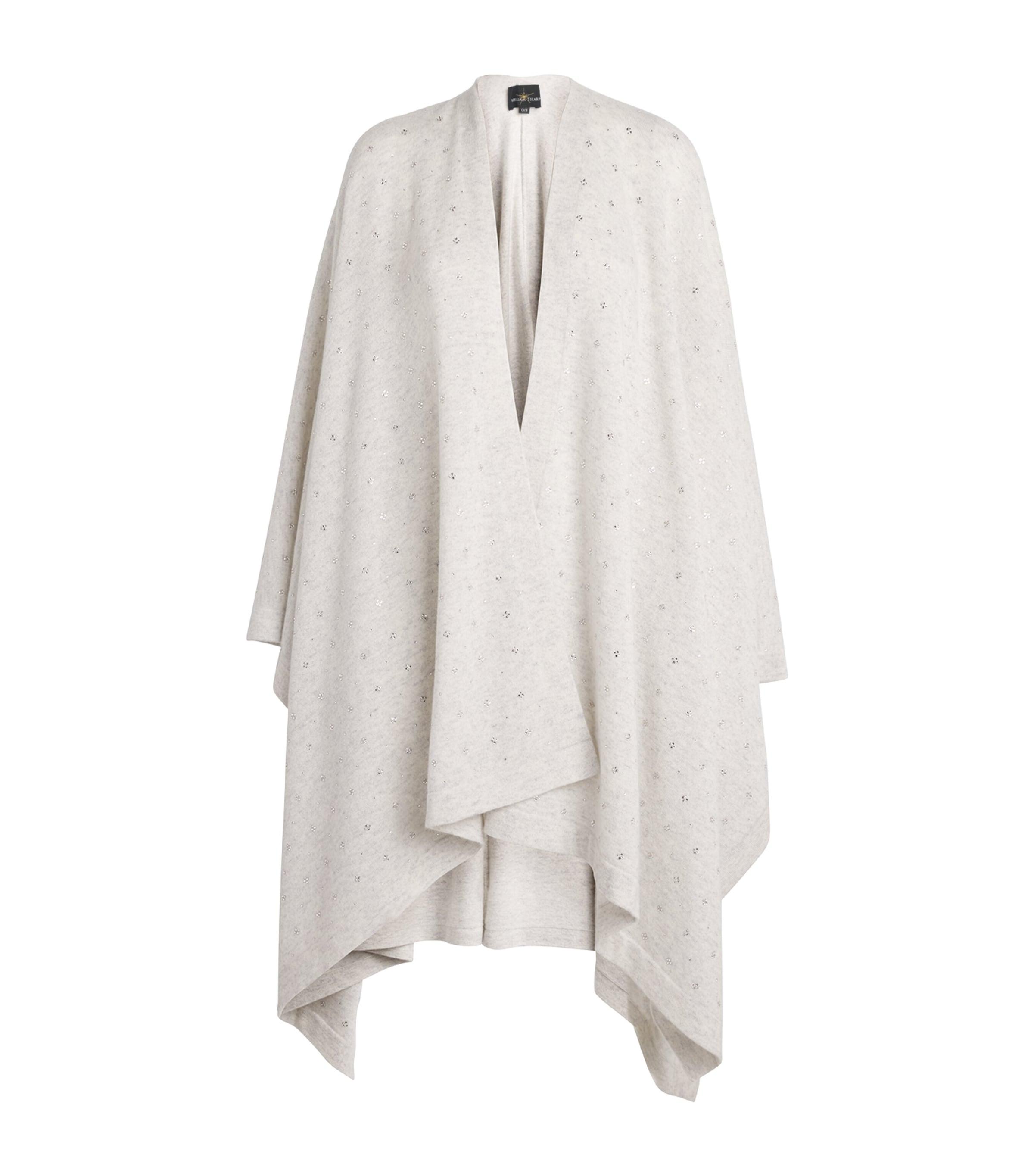 William Sharp Cashmere Crystal-Embellished Cape by WILLIAM SHARP