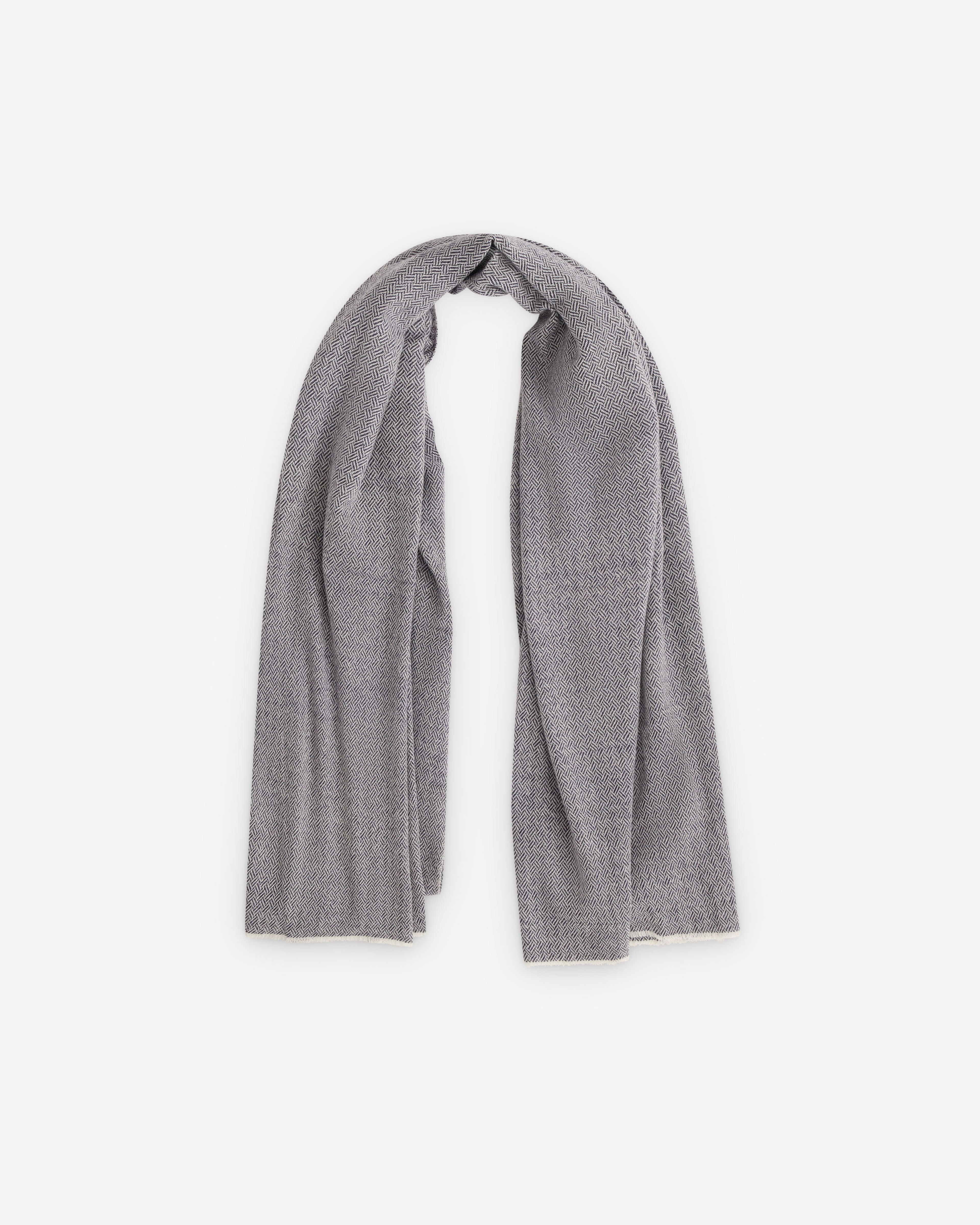 William Welstead - Cashmere Scarf - (Indigo 5) by WILLIAM WELSTEAD ACCESSORIES