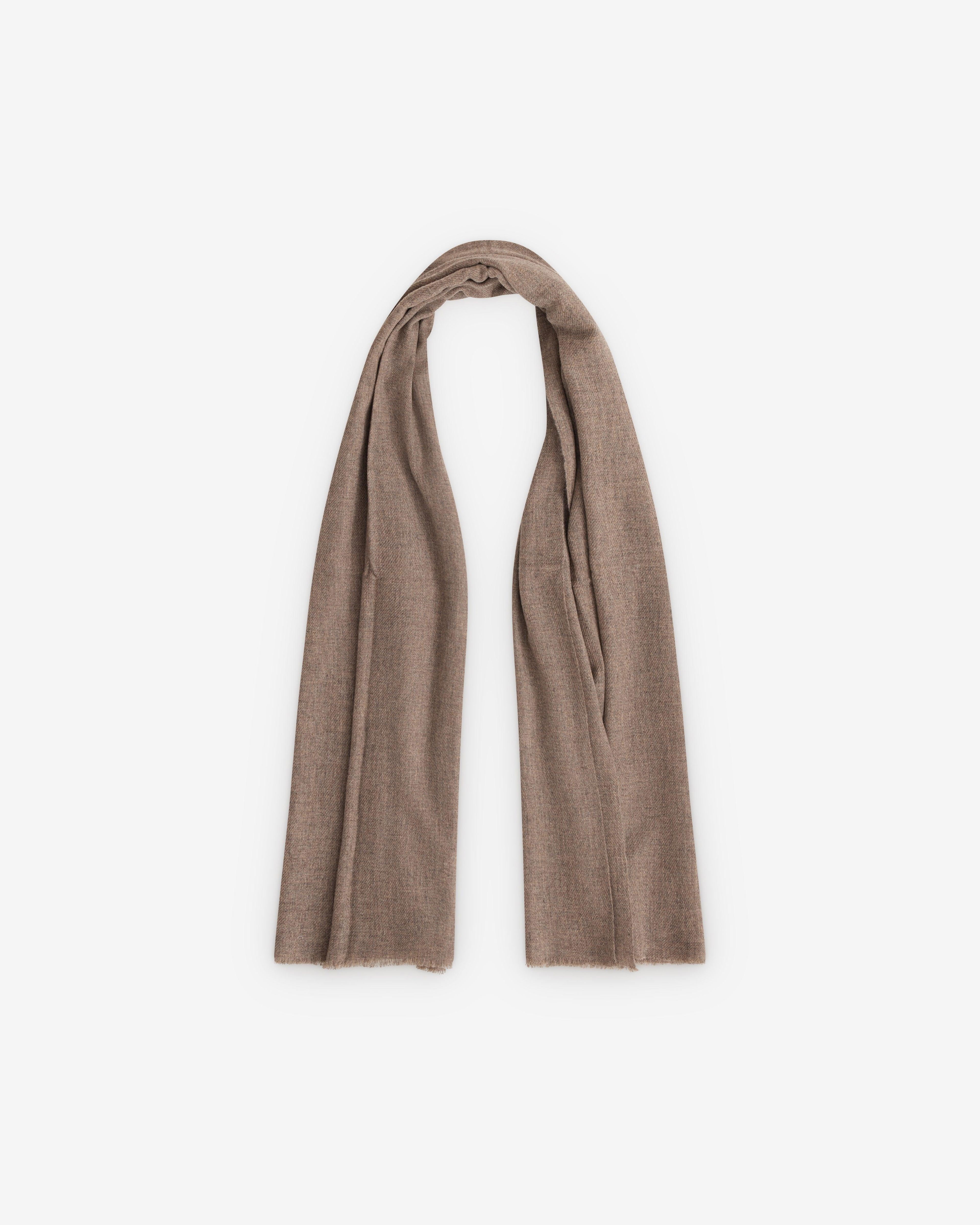 William Welstead - Cashmere Scarf - (Undyed Melange) by WILLIAM WELSTEAD ACCESSORIES