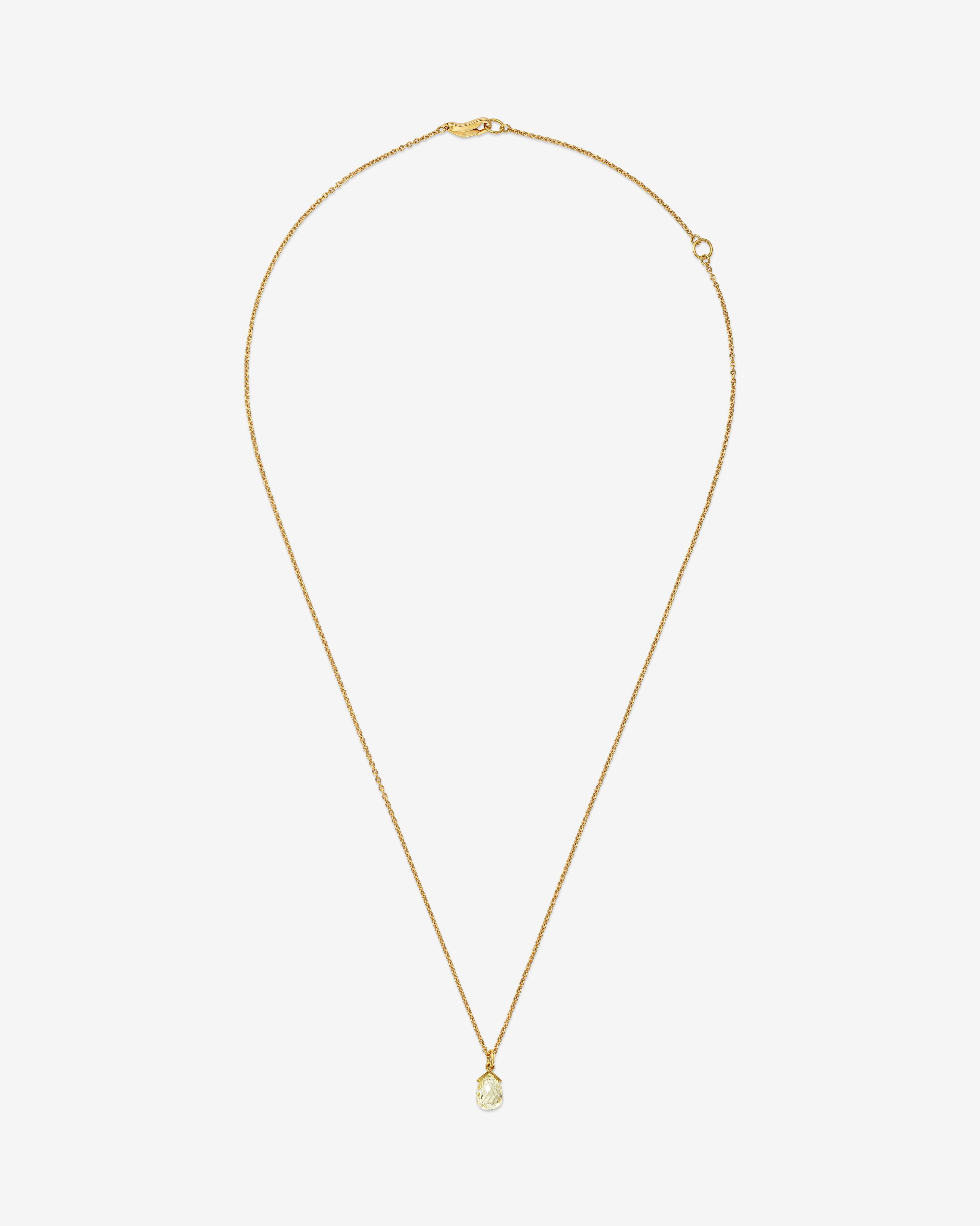 William Welstead  - Briolettes Diamond Necklace -  (Yellow Gold) by WILLIAM WELSTEAD