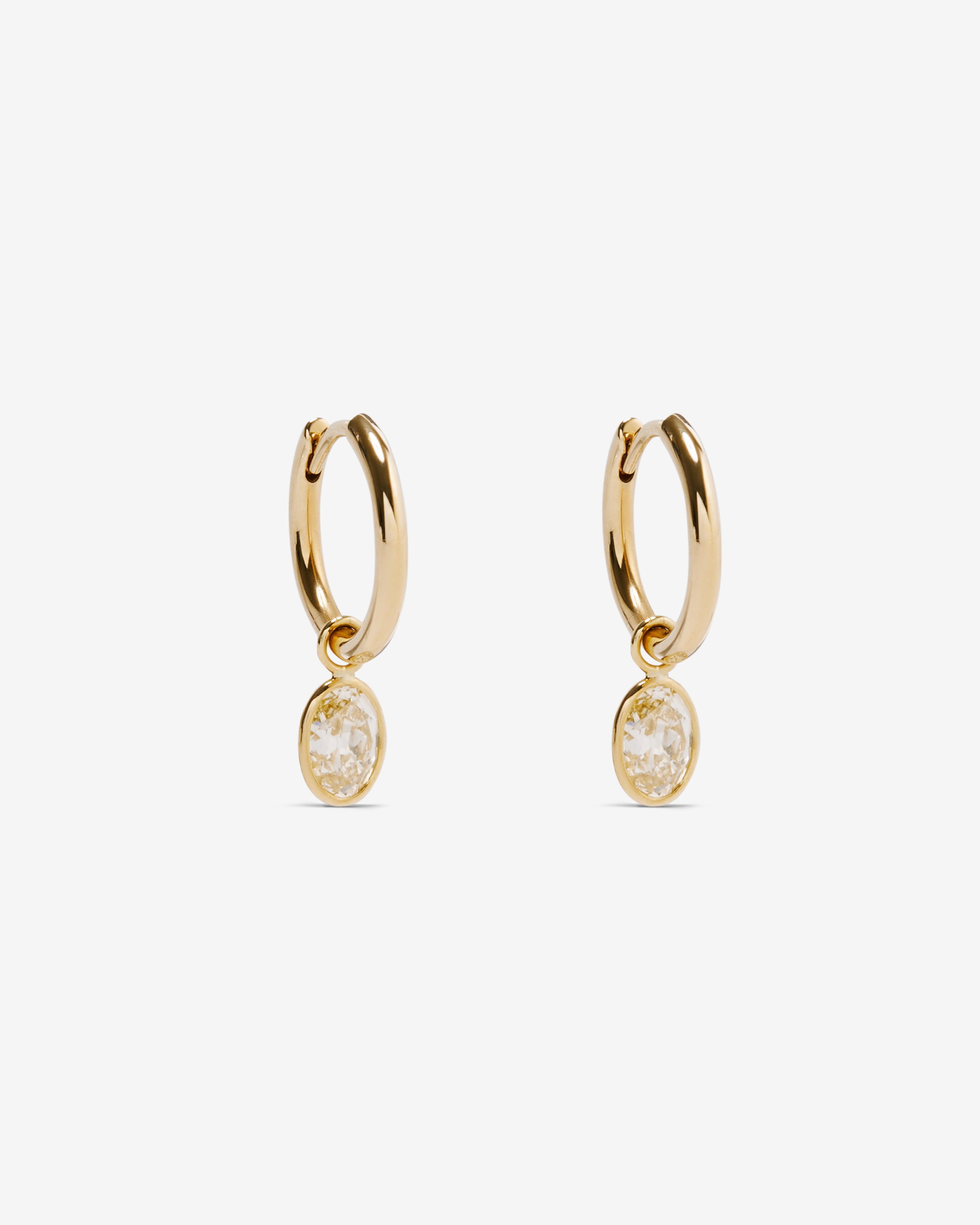 William Welstead - Women’s Yellow Diamond Earrings - (Yellow Gold) by WILLIAM WELSTEAD