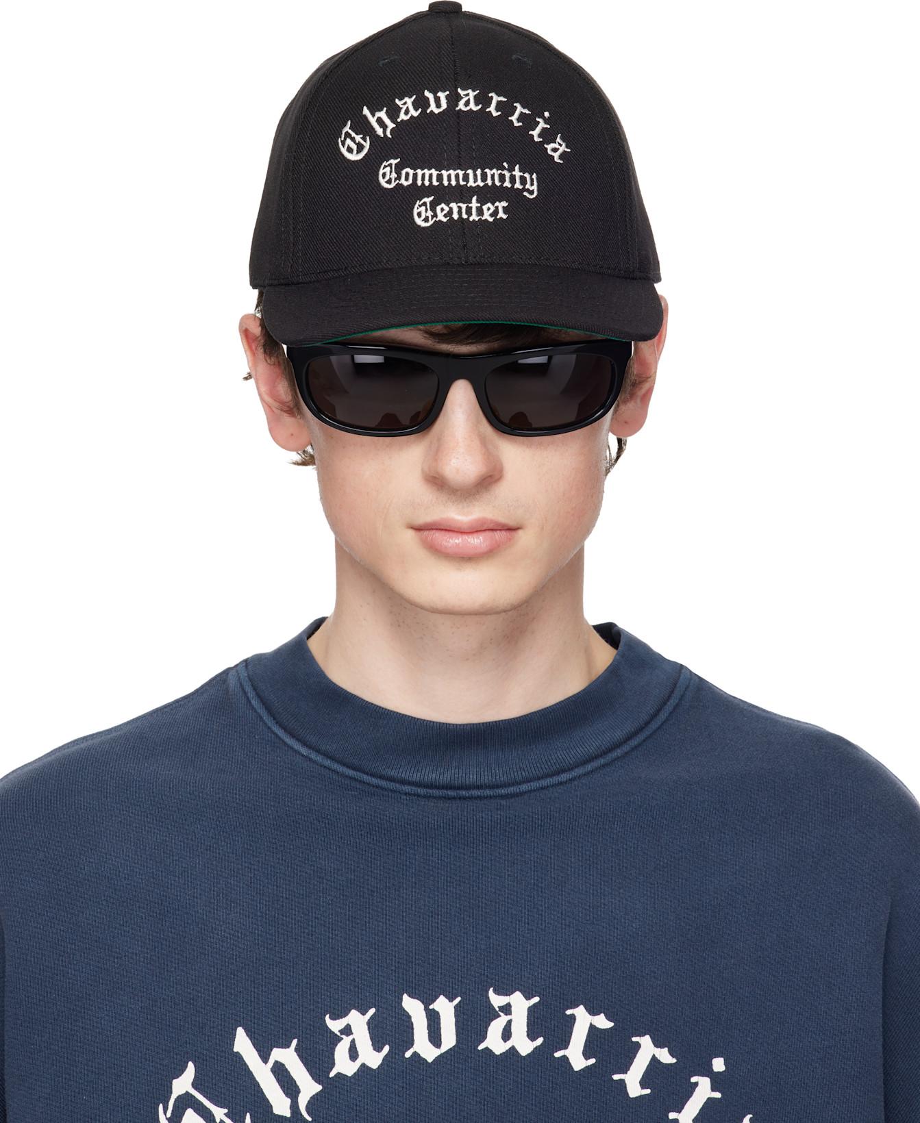 Black 'Chavarria Community Center' Cap by WILLY CHAVARRIA