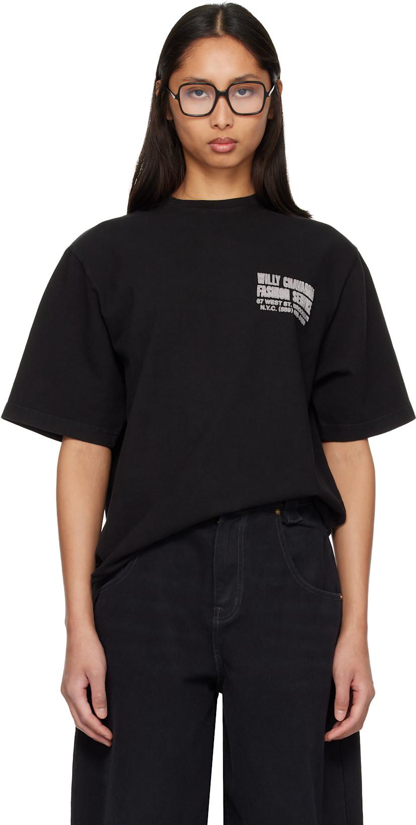 Black 'Fashion Services' Standard T-shirt by WILLY CHAVARRIA
