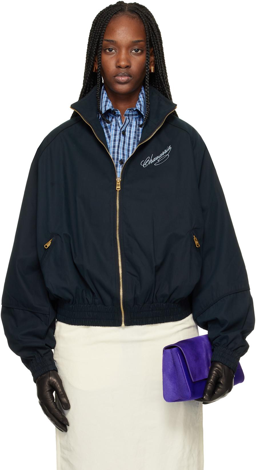 Black Ruff Rider Track Jacket by WILLY CHAVARRIA