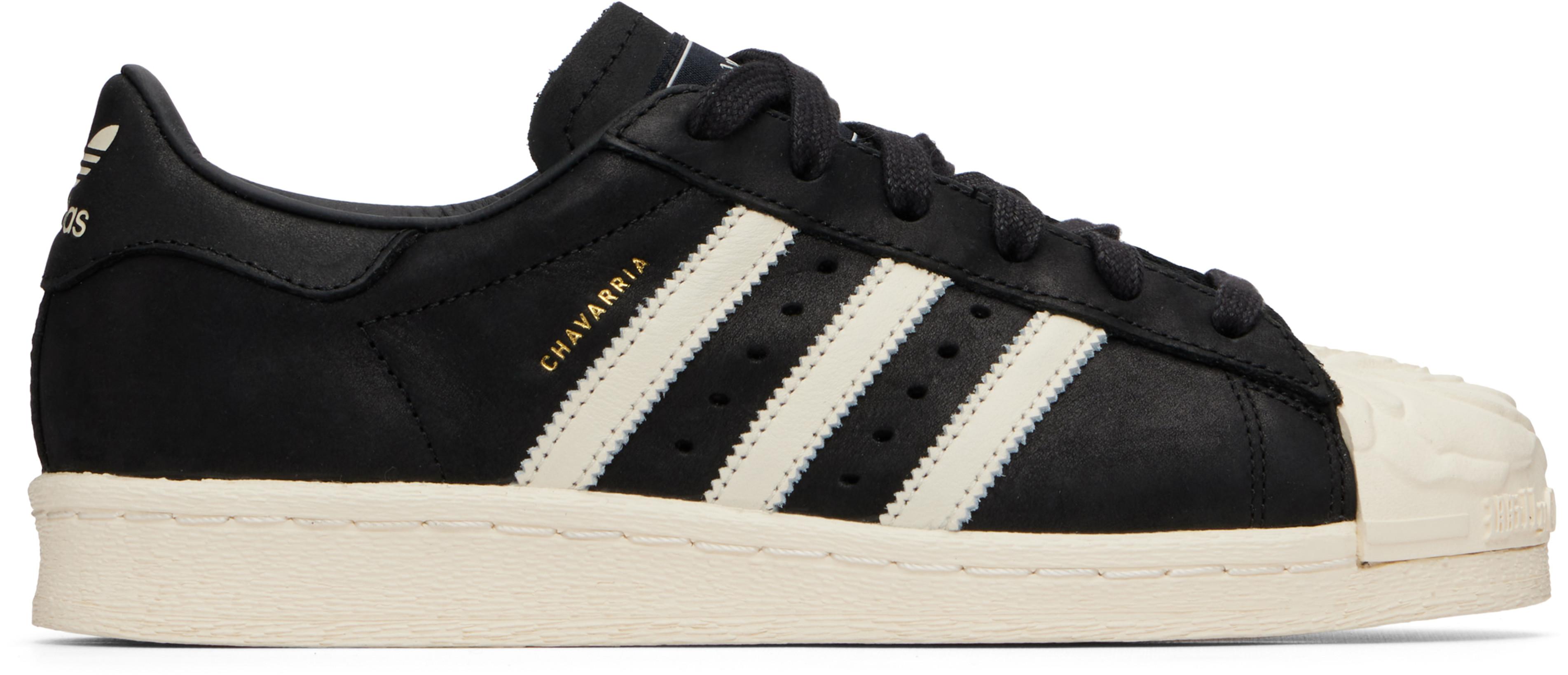 Black adidas Originals Edition Chavarria Superstar Sneakers by WILLY CHAVARRIA