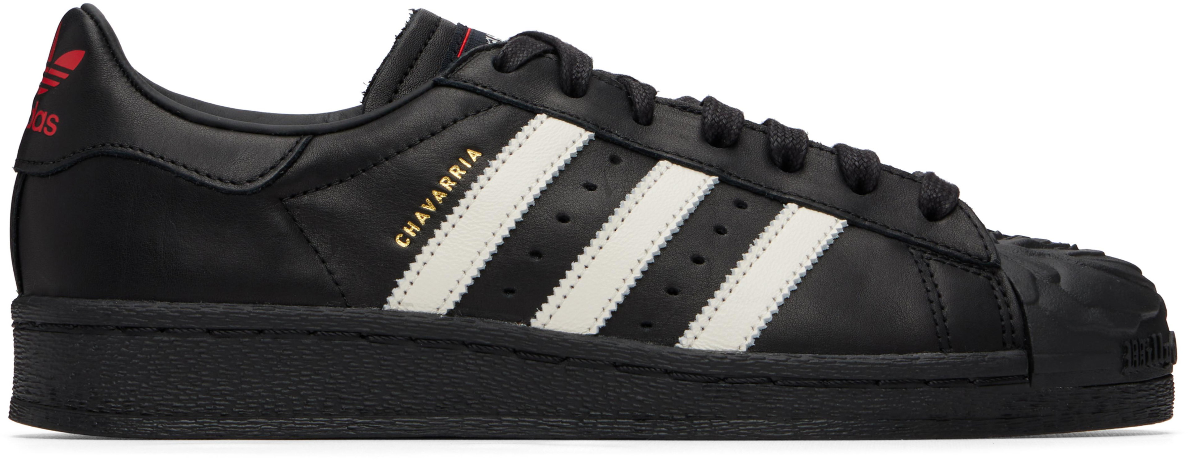 Black adidas Originals Edition Chavarria Superstar Sneakers by WILLY CHAVARRIA