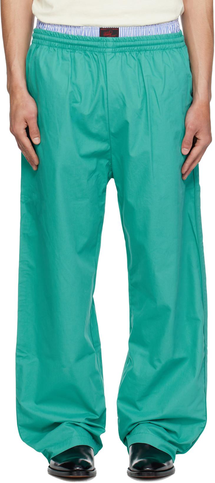 Blue Ruff Rider Track Pants by WILLY CHAVARRIA