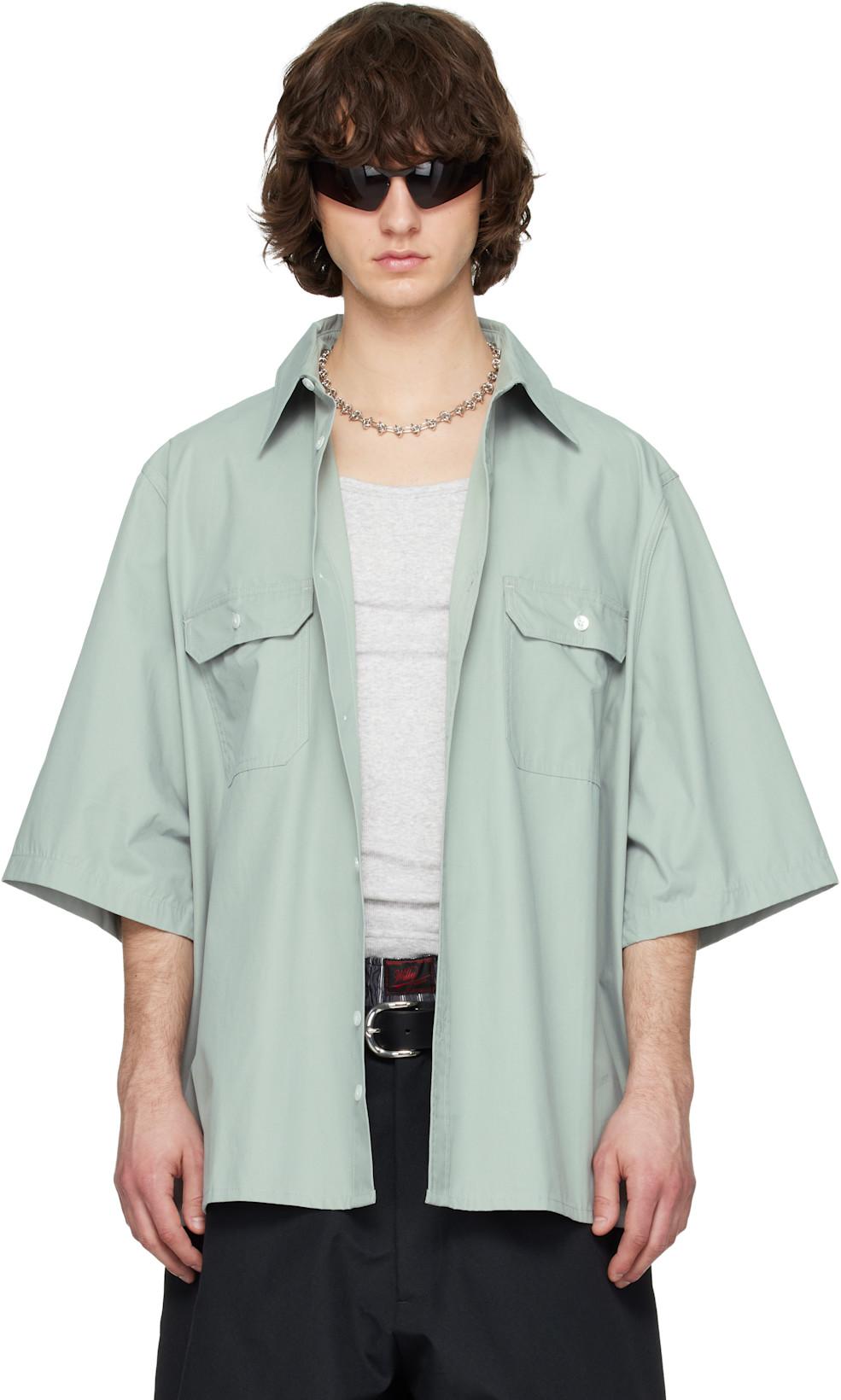 Blue SS Corcoran Shirt by WILLY CHAVARRIA