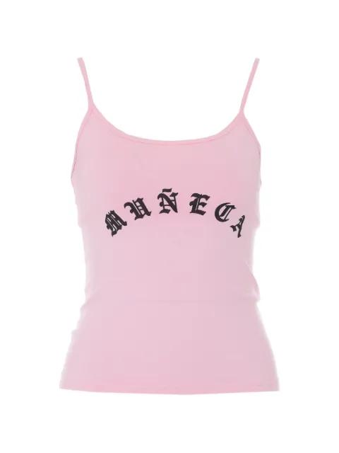 Cholita gothic-print tank top by WILLY CHAVARRIA