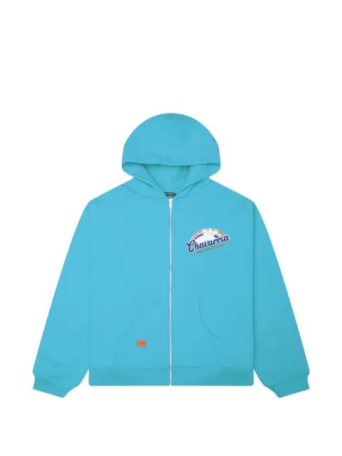 Fabuloso logo-print zip-up hoodie by WILLY CHAVARRIA