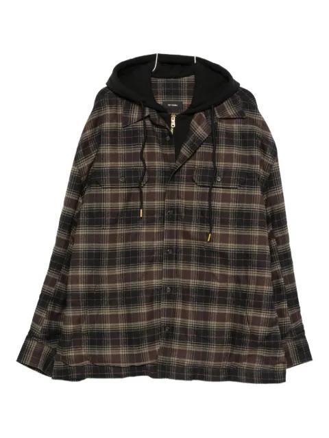 Ganadero hoodied flannel overshirt by WILLY CHAVARRIA
