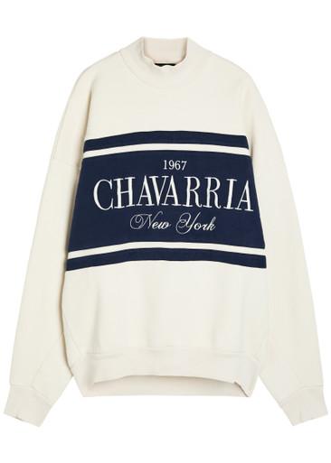 Gilroy colour-blocked cotton sweatshirt by WILLY CHAVARRIA