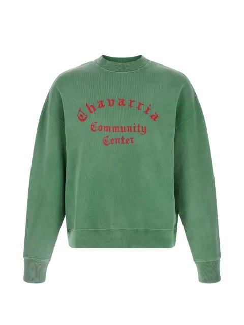 Hooligan printed crew-neck sweatshirt by WILLY CHAVARRIA