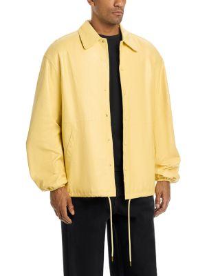 Leather Coach Jacket by WILLY CHAVARRIA