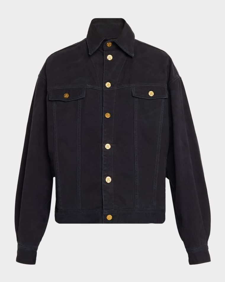 Men's Chachi Denim Trucker Jacket by WILLY CHAVARRIA
