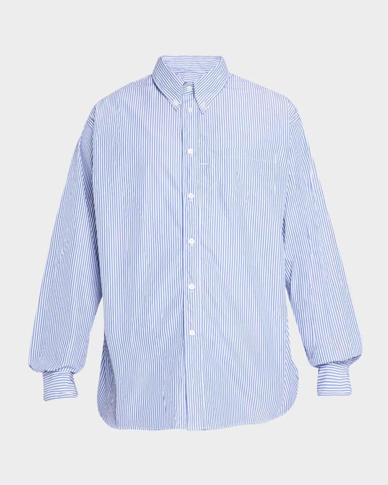 Men's Veterano-Stripe Cotton-Blend Sport Shirt by WILLY CHAVARRIA