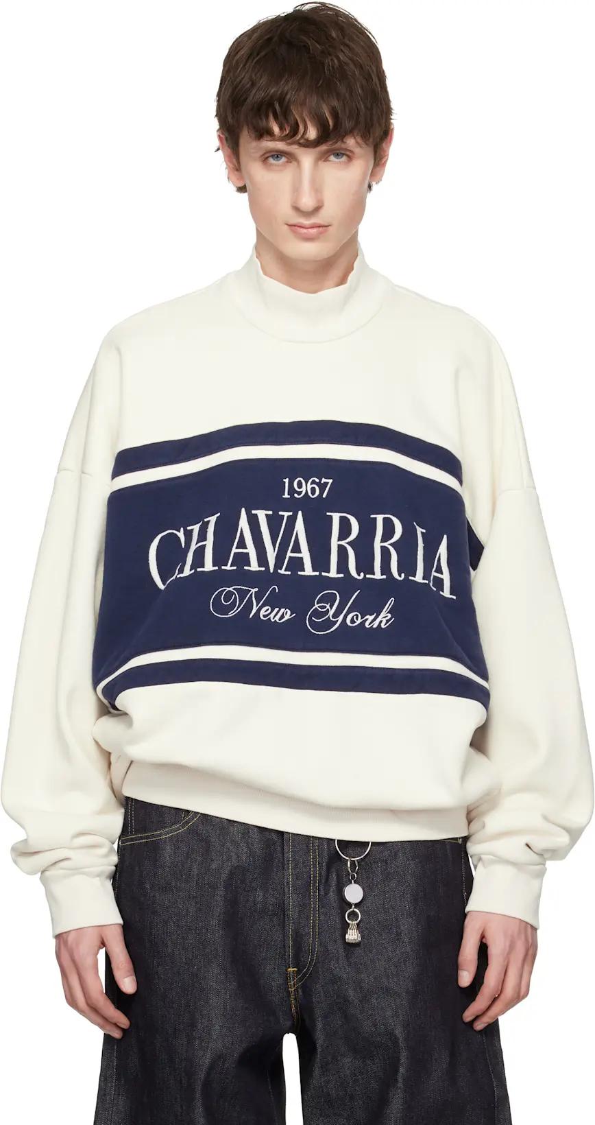Off-White Chavarria Stripe Gilroy Sweatshirt by WILLY CHAVARRIA