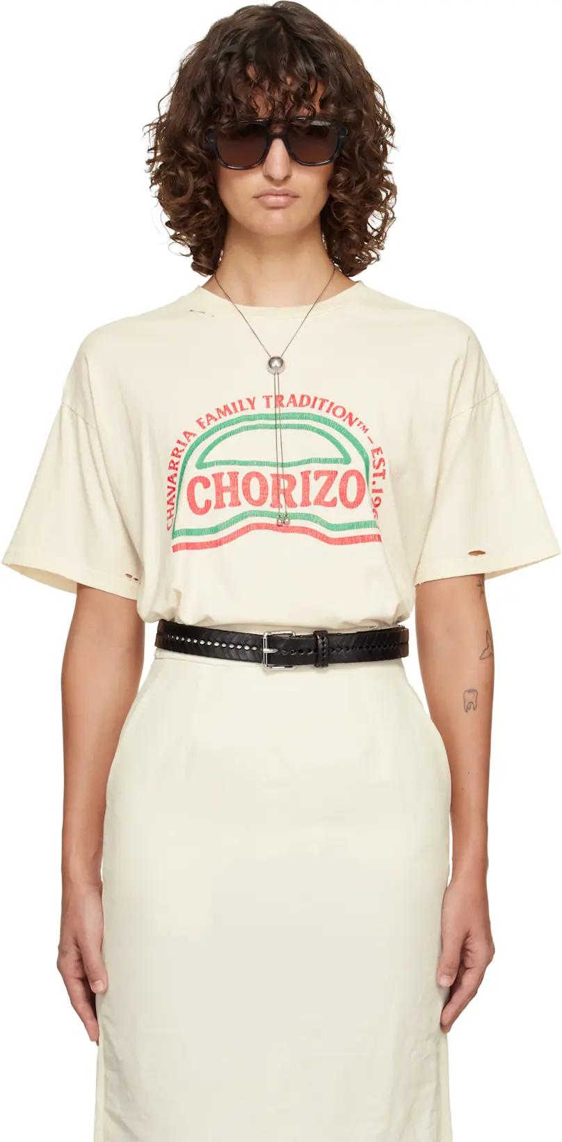 Off-White 'Chorizo' Easy T-shirt by WILLY CHAVARRIA