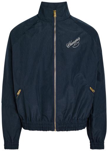 Ruff Rider pinstriped woven track jacket by WILLY CHAVARRIA
