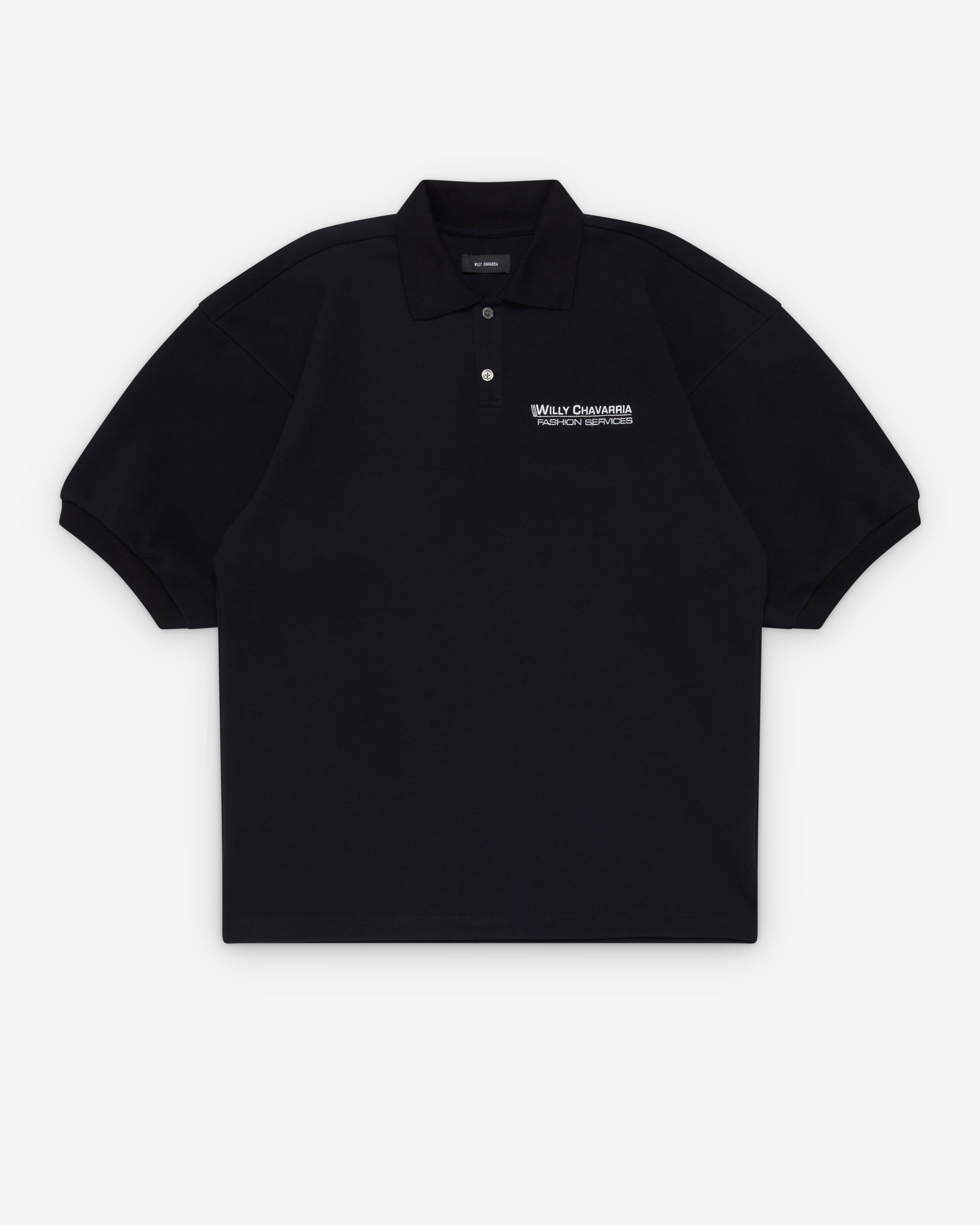 WILLY CHAVARRIA - Men's Football Polo - (Black) by WILLY CHAVARRIA