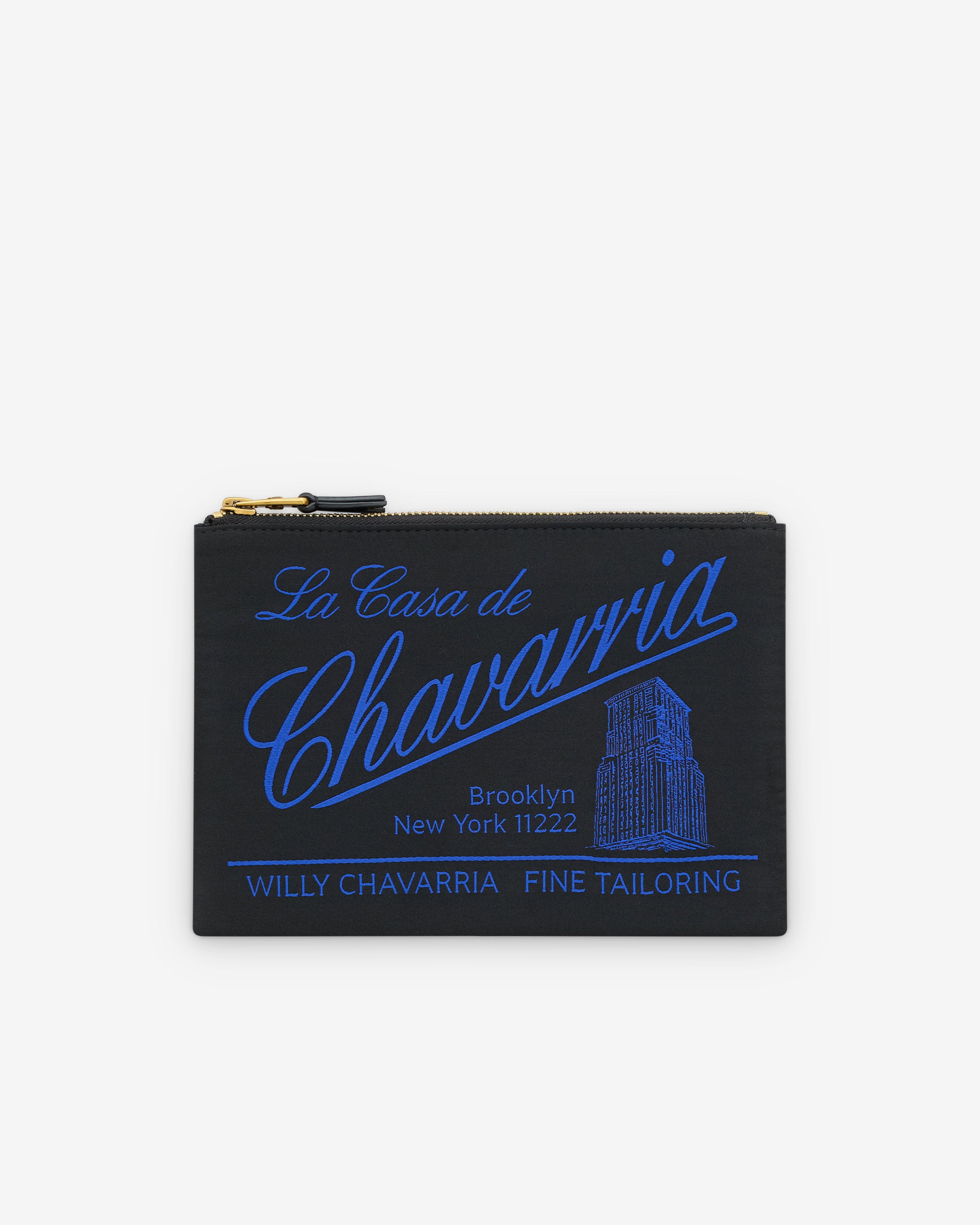 Willy Chavarria - Casa De Chavarria Wallet - (Black/Blue) by WILLY CHAVARRIA