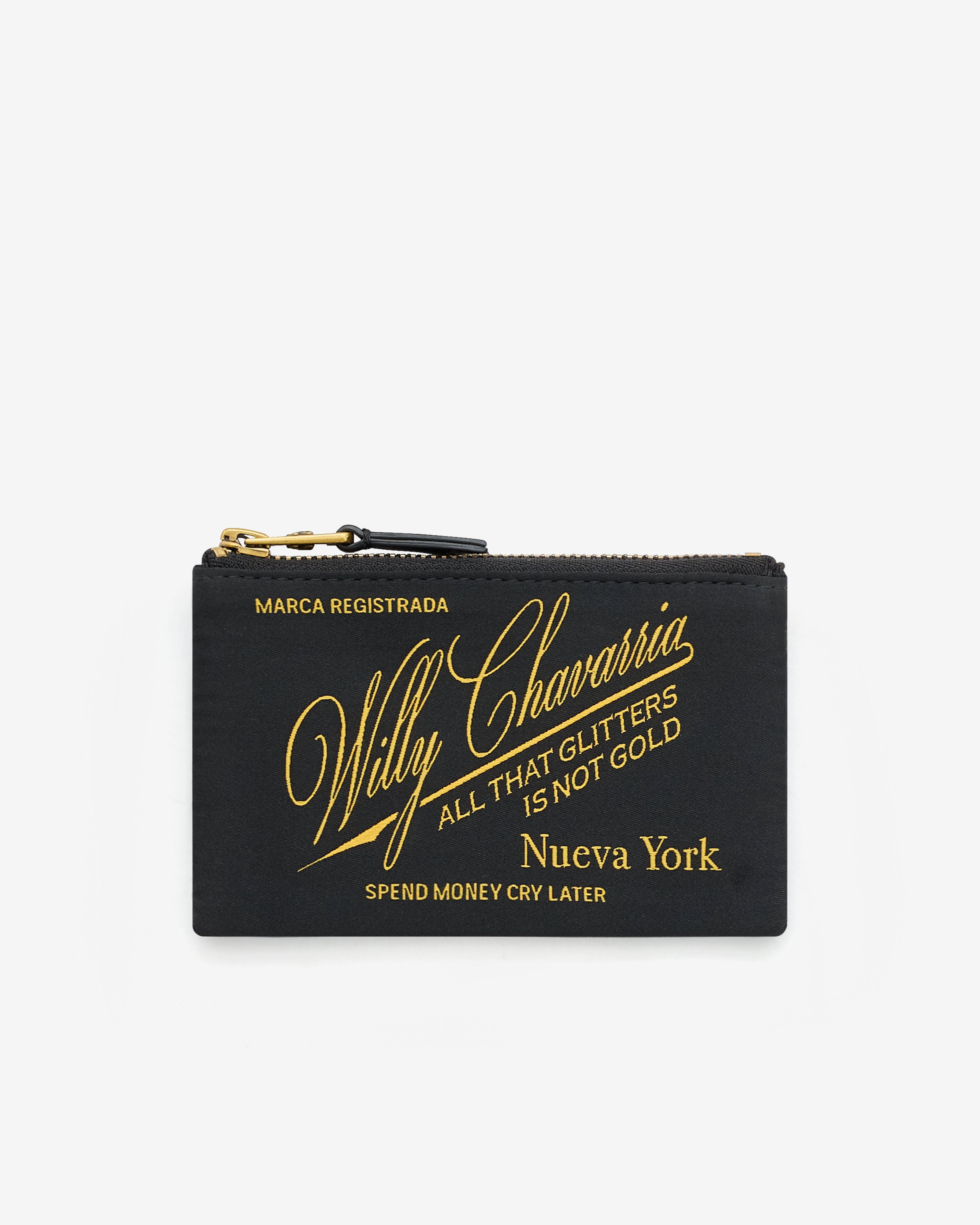 Willy Chavarria -  Casa De Chavarria Wallet - (Black/Yellow) by WILLY CHAVARRIA