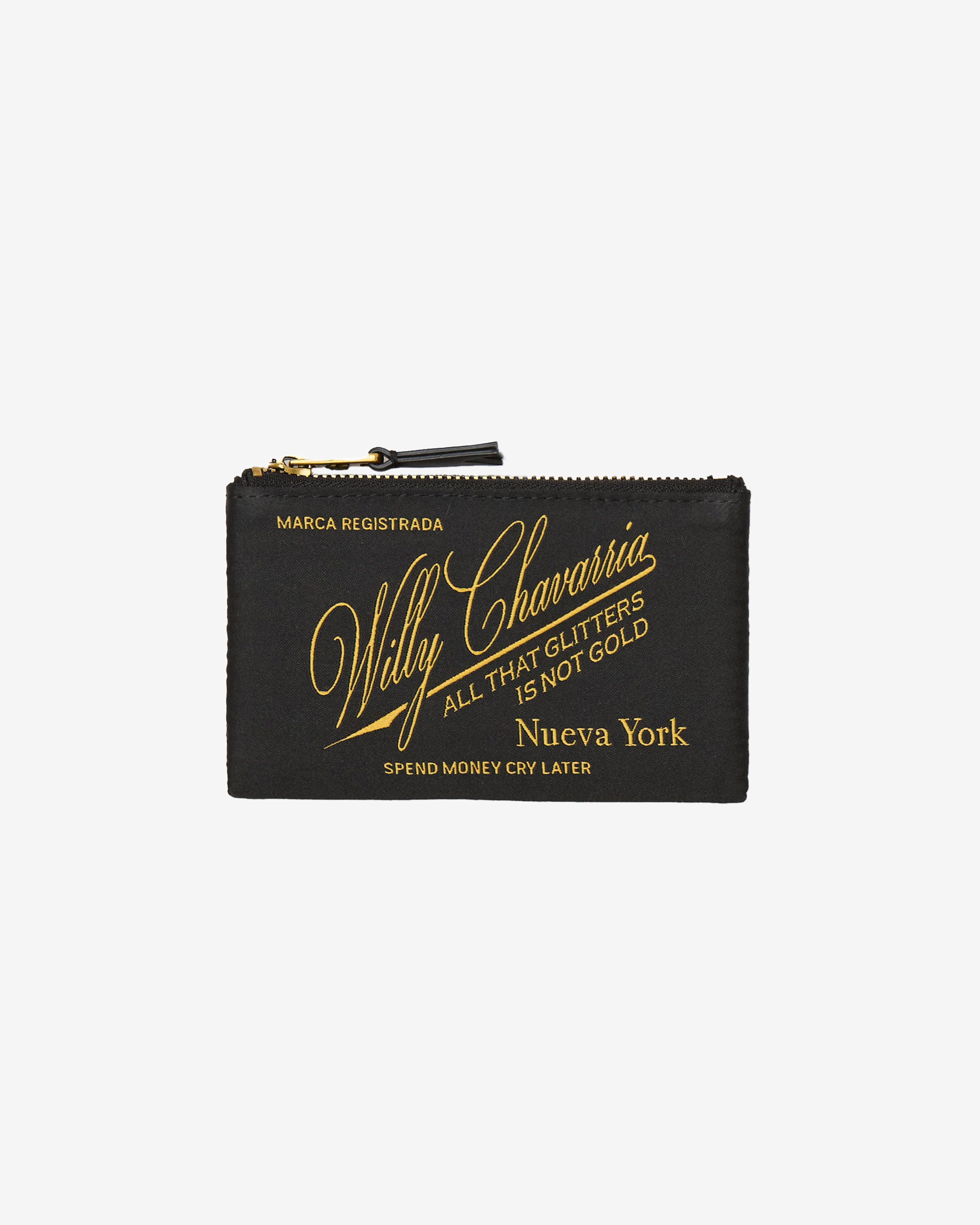 Willy Chavarria - Men's Casa De Chavarria Wallet - (Black/Yellow) by WILLY CHAVARRIA