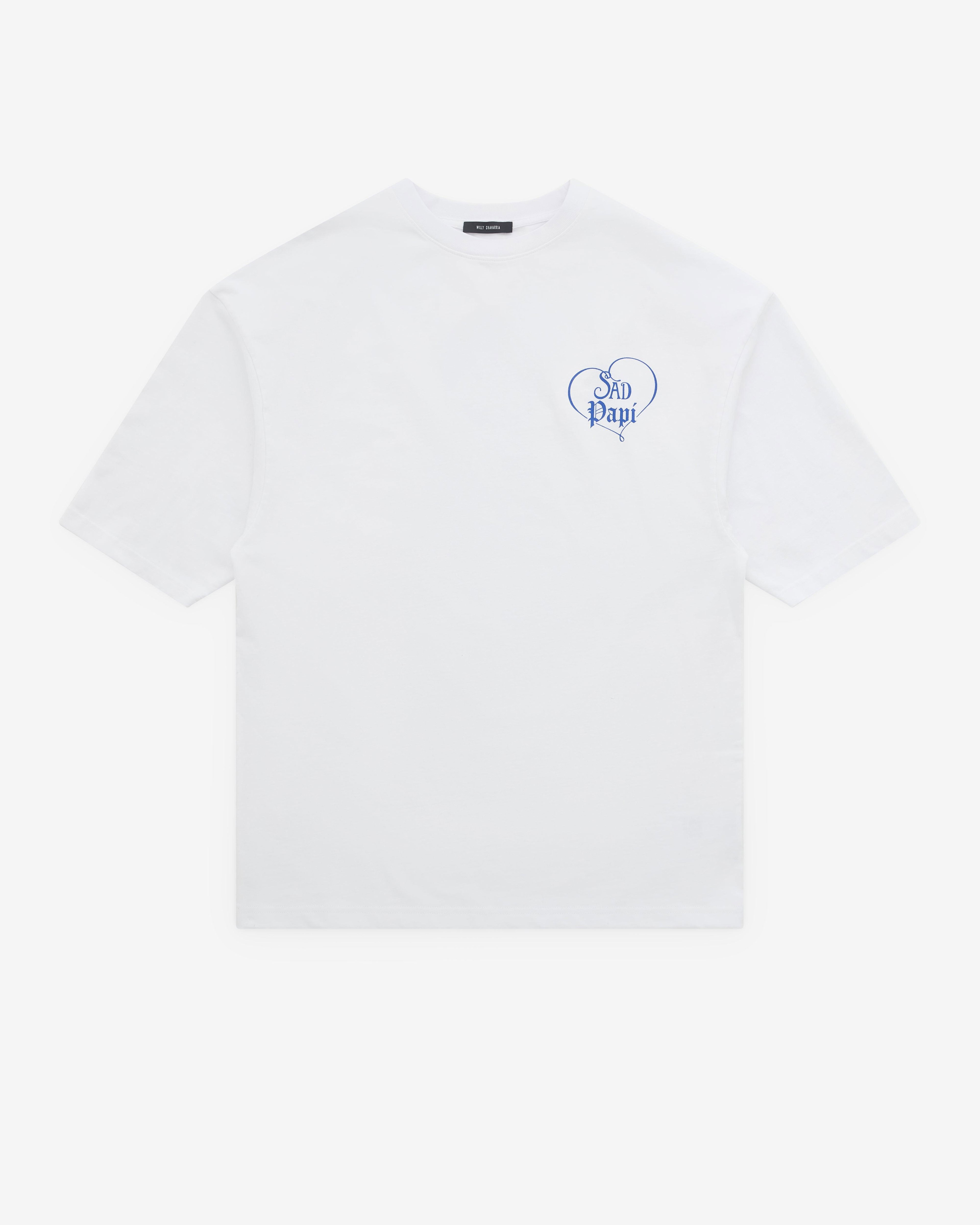 Willy Chavarria - Men's Precious Sad Papi Northsider T-Shirt - (White) by WILLY CHAVARRIA