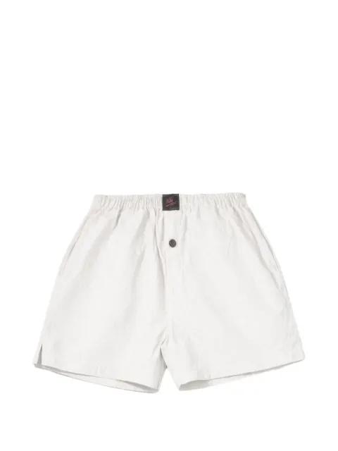 Willy logo-patch button-detail shorts by WILLY CHAVARRIA