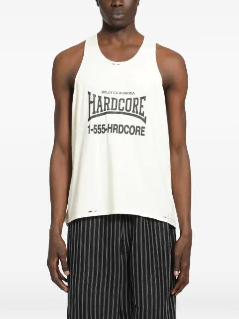 distressed tank top by WILLY CHAVARRIA