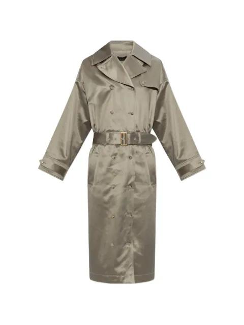 double-breasted belted midi dress by WILLY CHAVARRIA