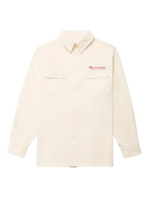 logo-embroidered shirt by WILLY CHAVARRIA