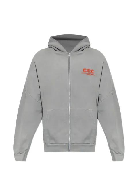 logo-embroidered zip-up hoodie by WILLY CHAVARRIA