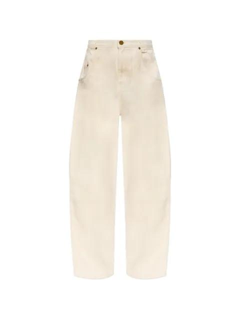 logo patch denim trousers by WILLY CHAVARRIA