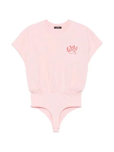 logo-print bodysuit by WILLY CHAVARRIA