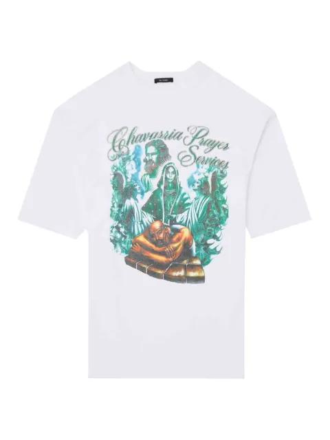 printed round-neck T-shirt by WILLY CHAVARRIA