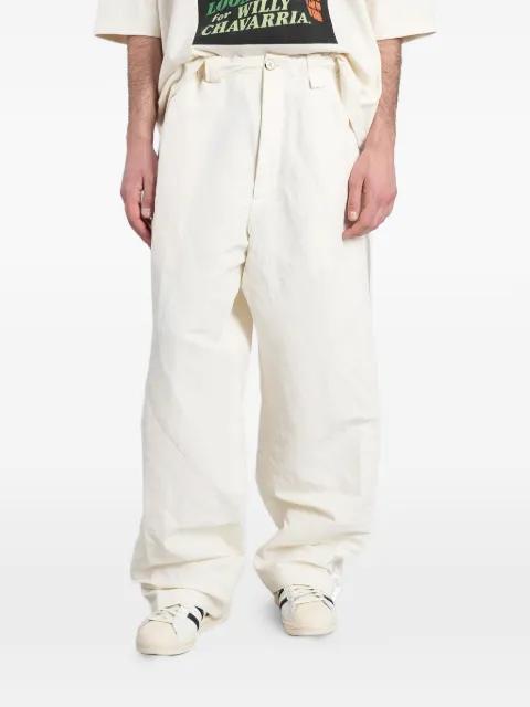 satin-trim wide-leg trousers by WILLY CHAVARRIA