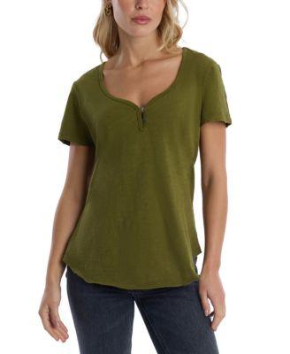 Henley Short Sleeve Tee by WILT CLOTHING