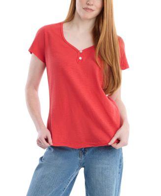 Henley Short Sleeve Tee by WILT CLOTHING