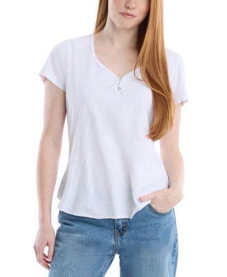 Henley Short Sleeve Tee by WILT CLOTHING