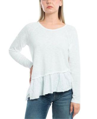 Raglan Asymmetric Peplum Hem Tee by WILT CLOTHING