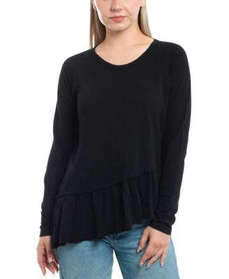 Raglan Asymmetric Peplum Hem Tee by WILT CLOTHING