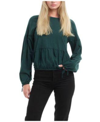 Shirred Elastic Hem Tee by WILT CLOTHING
