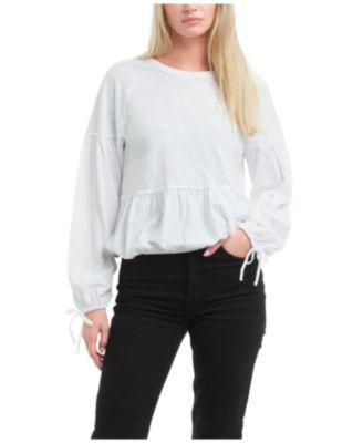 Shirred Elastic Hem Tee by WILT CLOTHING