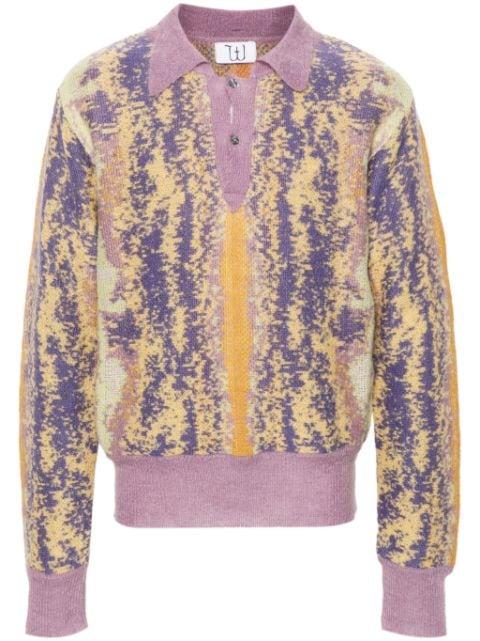 intarsia-knit brushed sweatshirt by WINNIE NEW YORK