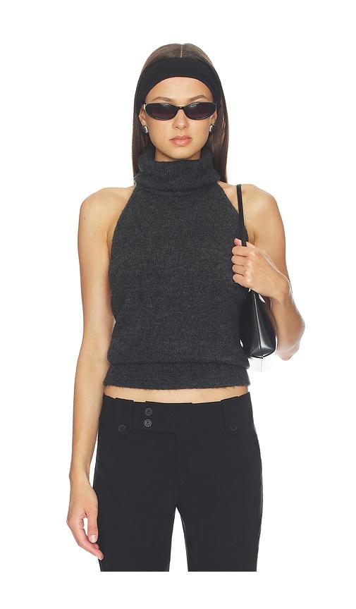 With Jean Alyssa Top in Charcoal by WITH JEAN