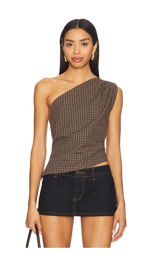With Jean Arthur Top in Check in Check by WITH JEAN